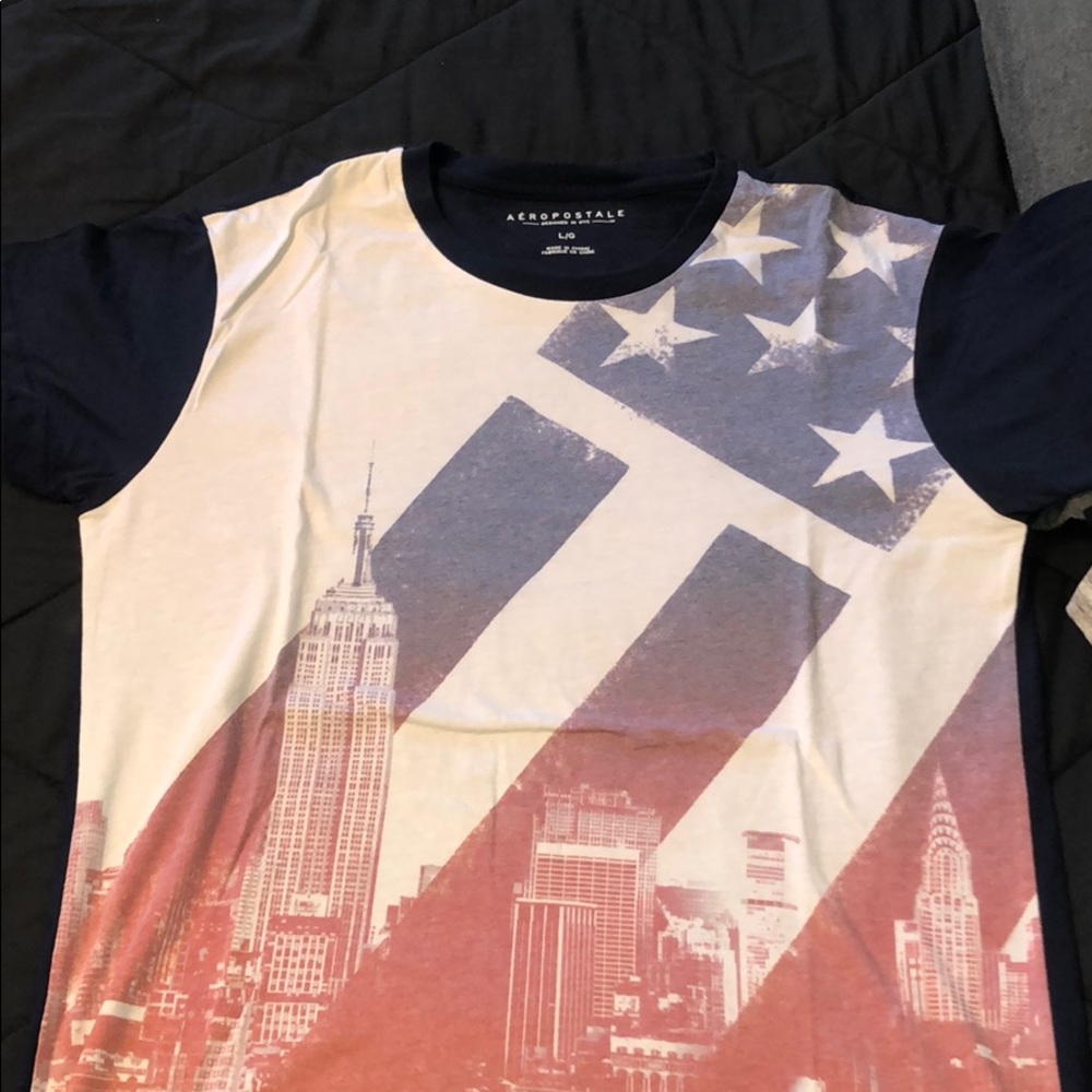 American Flag Graphic Tee